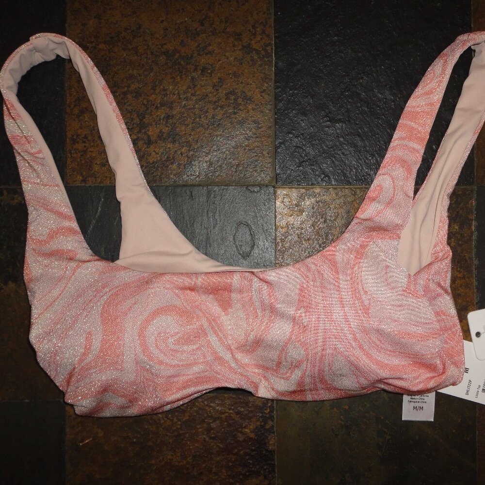 L*SPACE Women's "Lizzie Top" Bikini Top with Padding Size M NWT!!